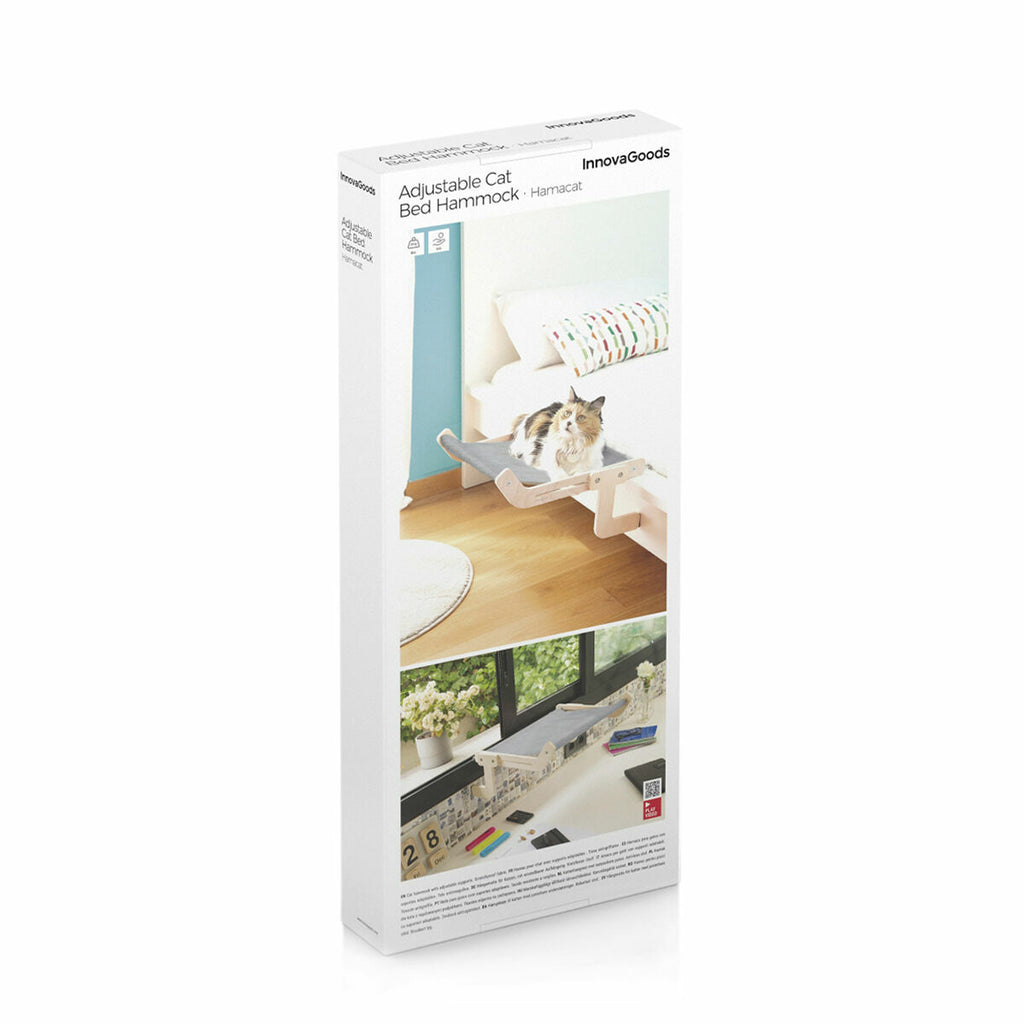 Hamac suspendu en bois pour chat