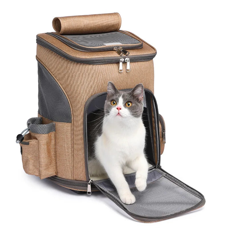 Sac à dos de transport respirant pour chien et chat