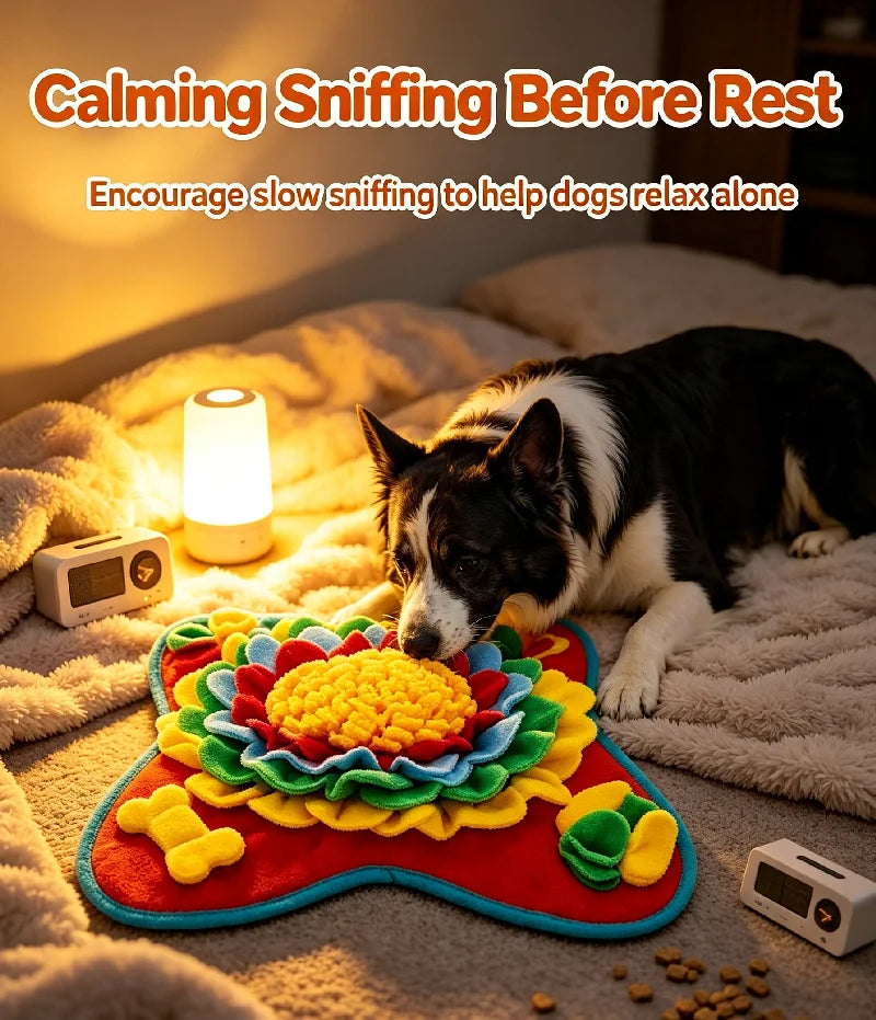 Tapis de fouille « tournesol » pour chien