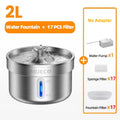 Fontaine à eau inox 2 L – double filtration, ultra-silencieuse
