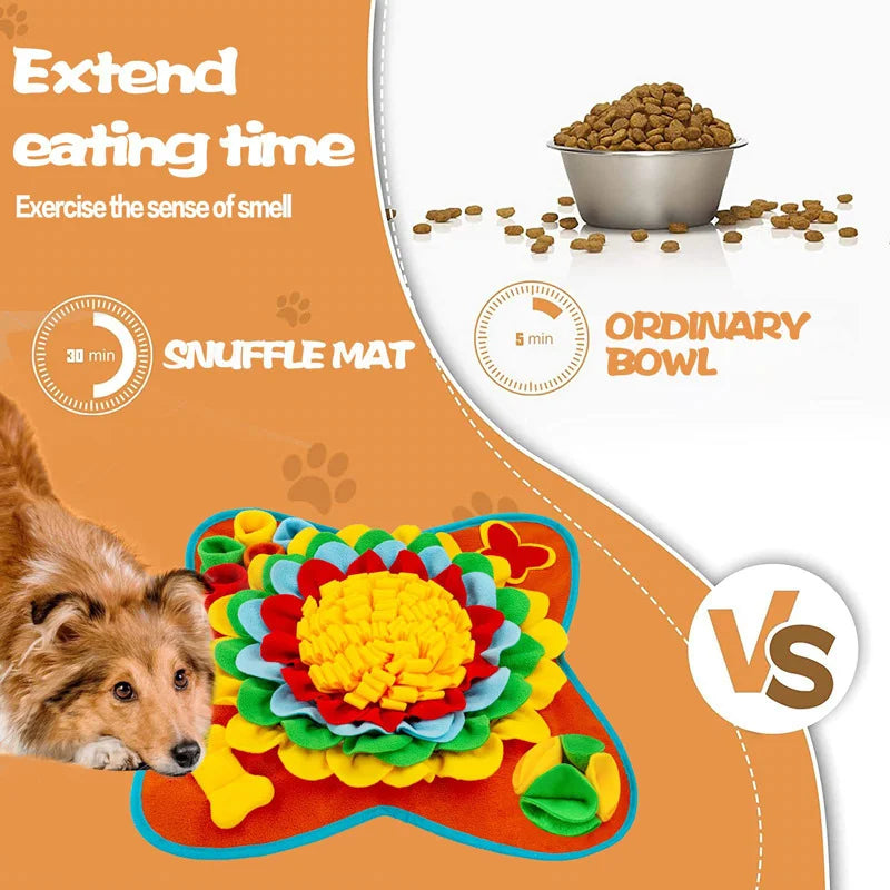Tapis de fouille « tournesol » pour chien