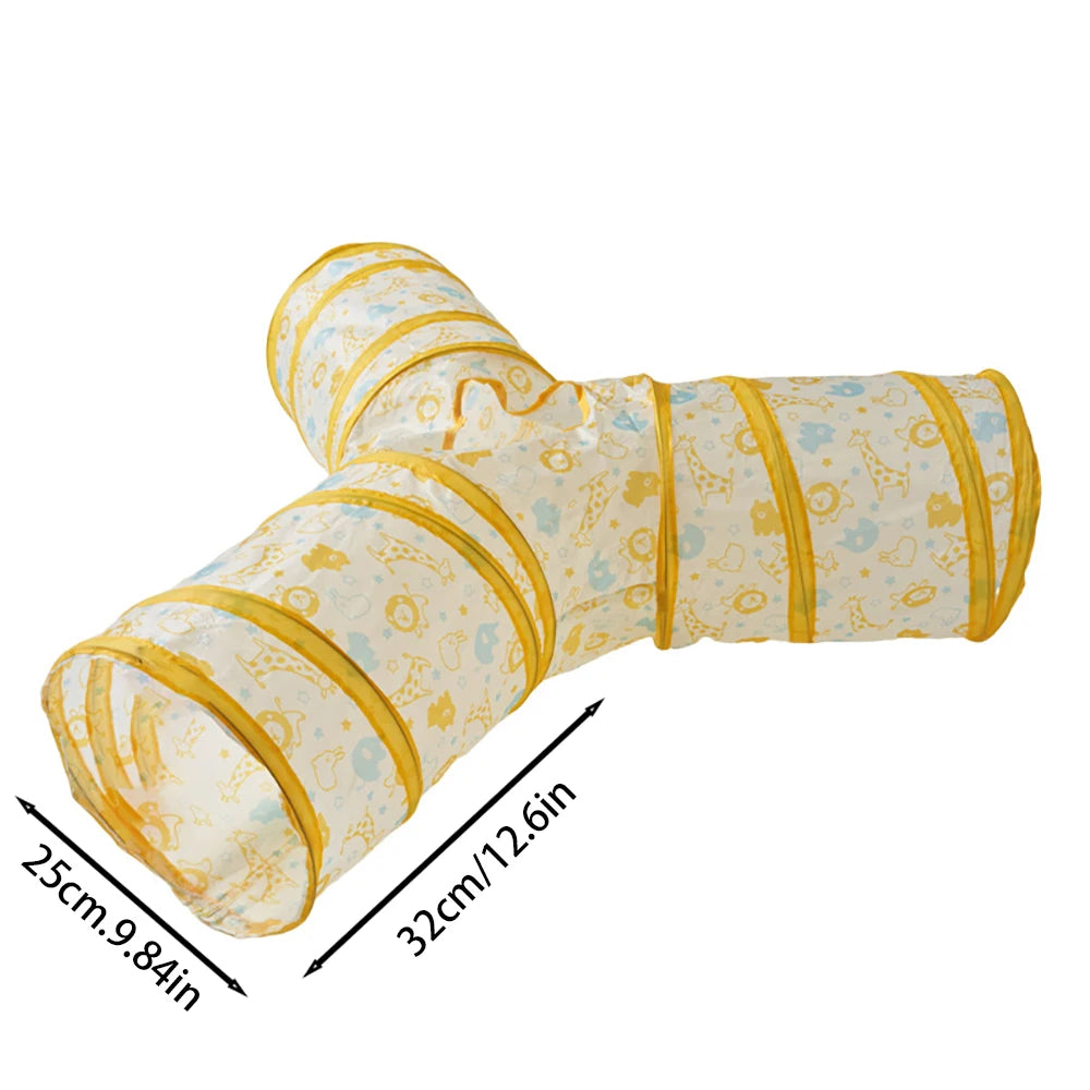 Tunnel pour chat pliable – plusieurs formes (S, T, Y, droit)