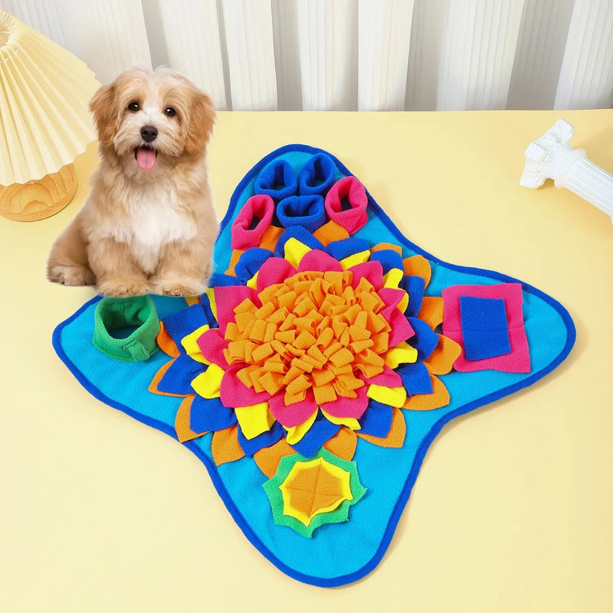 Tapis de fouille « tournesol » pour chien