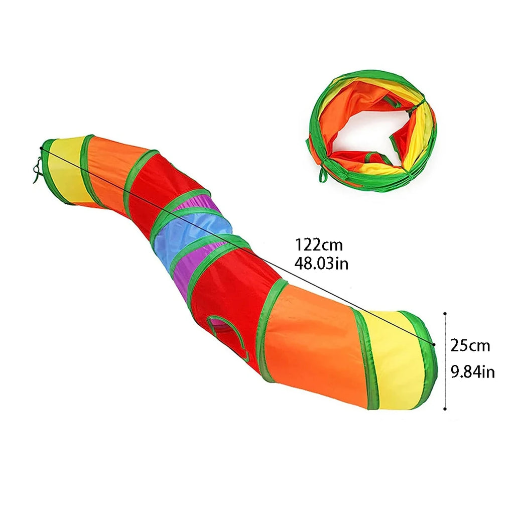 Tunnel pour chat pliable – plusieurs formes (S, T, Y, droit)