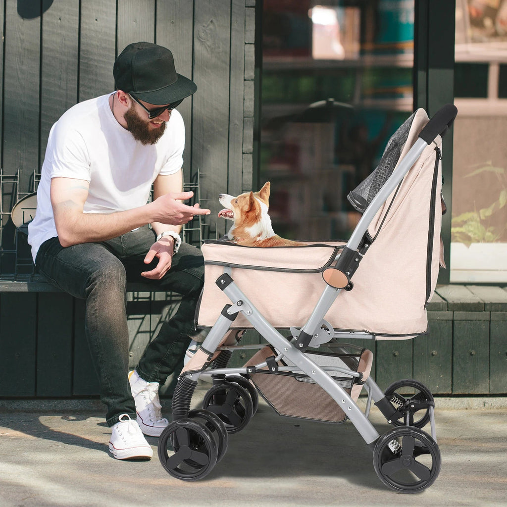Poussette pliable pour chien et chat