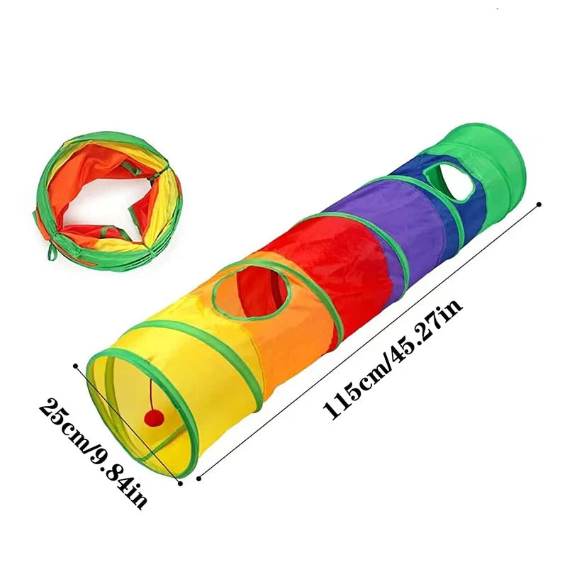 Tunnel pour chat pliable – plusieurs formes (S, T, Y, droit)