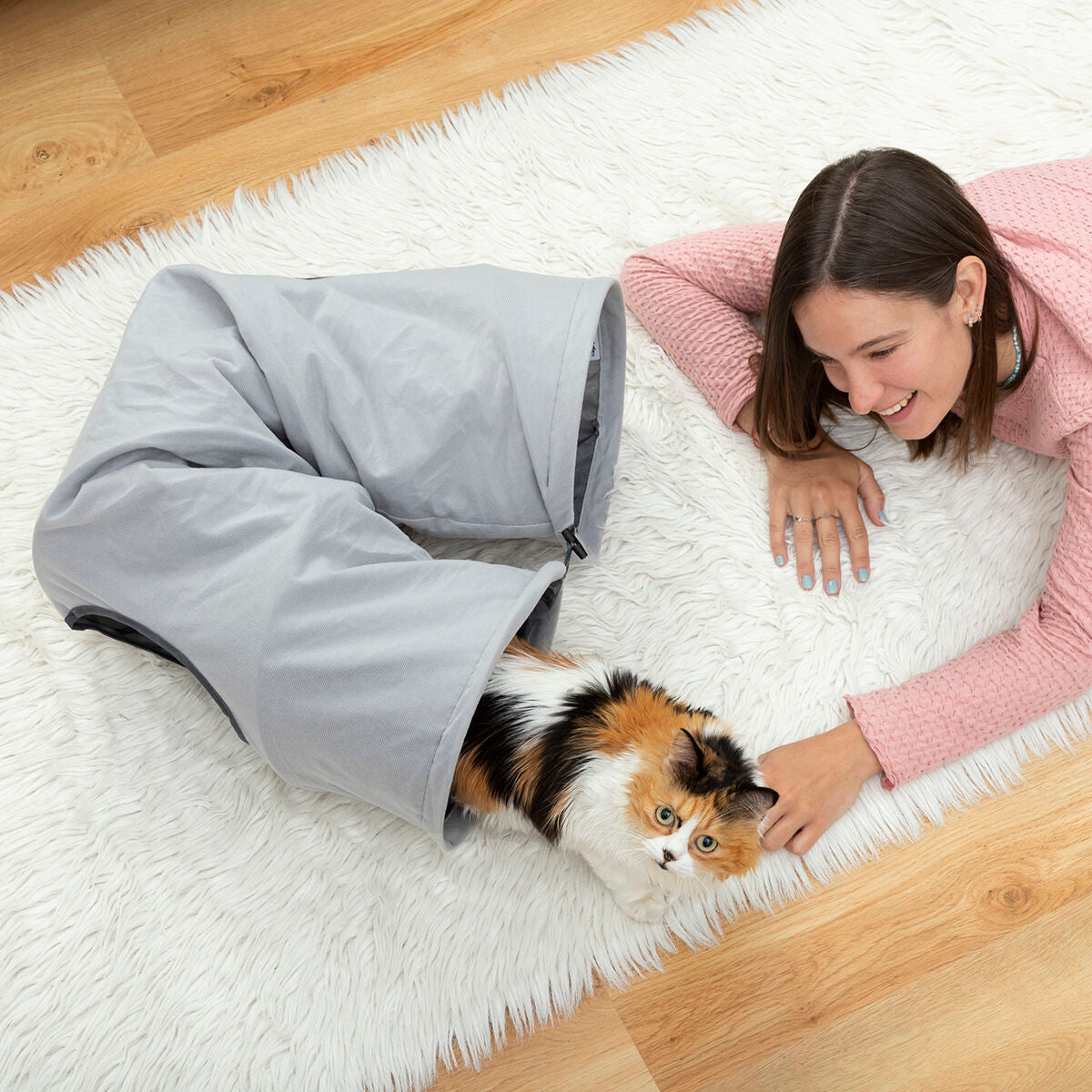 Tunnel de jeu pliable pour chat