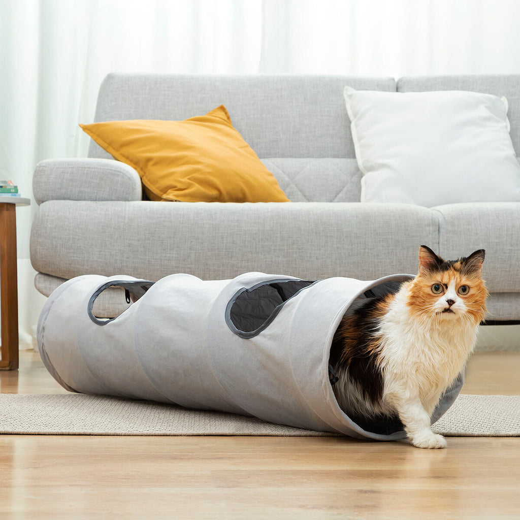 Tunnel de jeu pliable pour chat