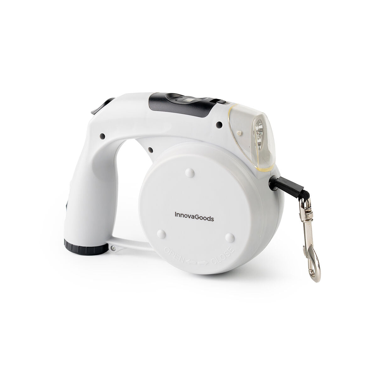Laisse rétractable 6 en 1 avec lampe LED